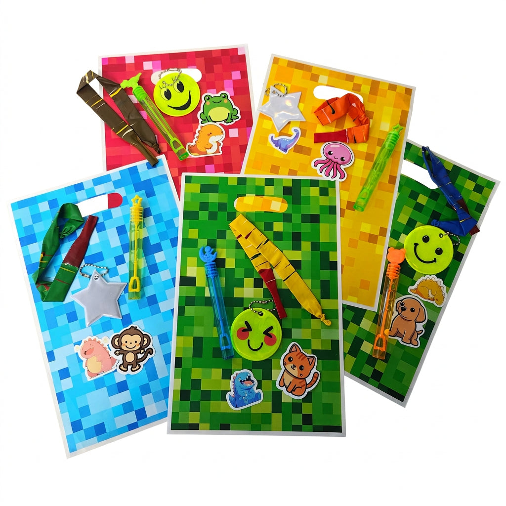 Boys Party Bag Pixels