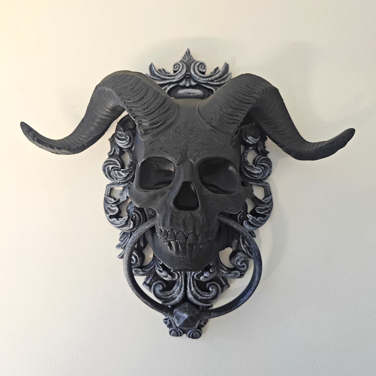 Halloween Skull Door Knocker Decoration