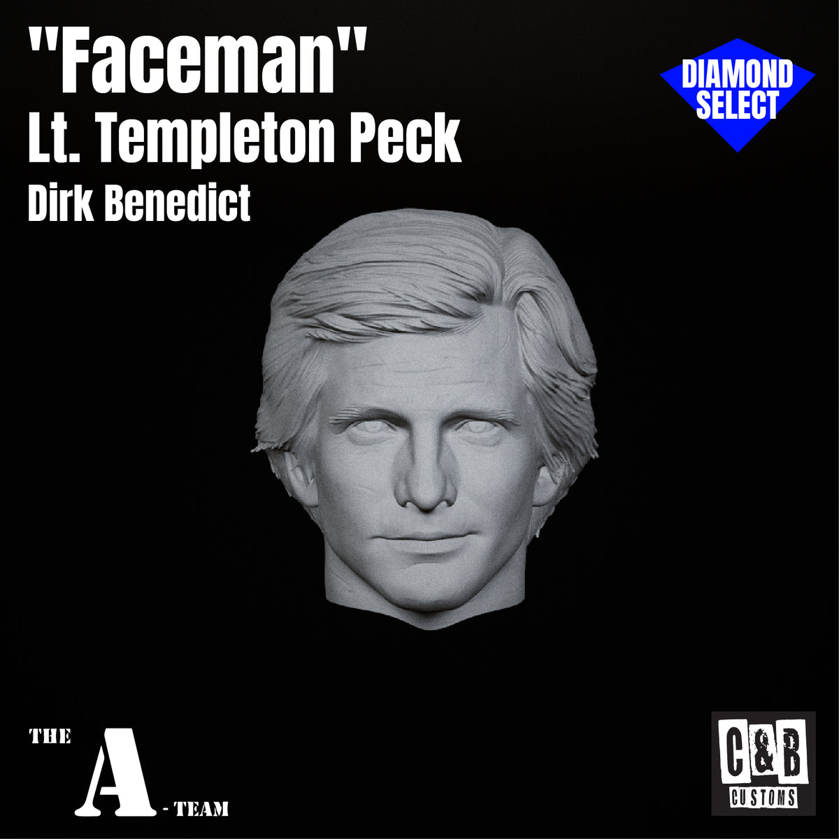 "Faceman" 3D Printed Head Diamond Select