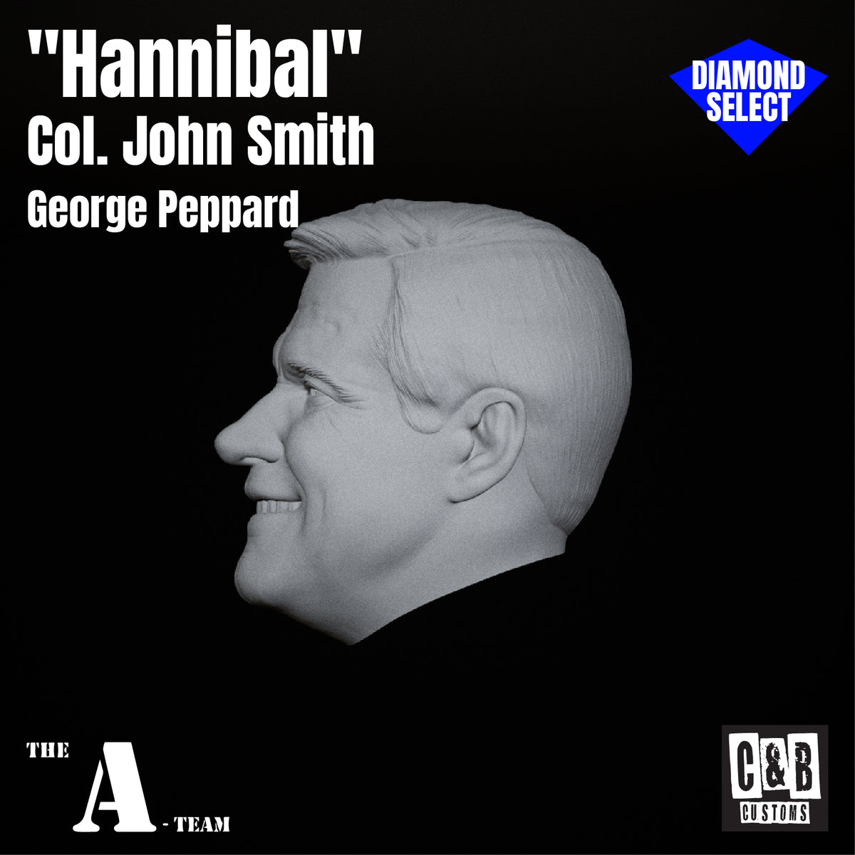 "Hannibal" 3D Printed Head Diamond Select