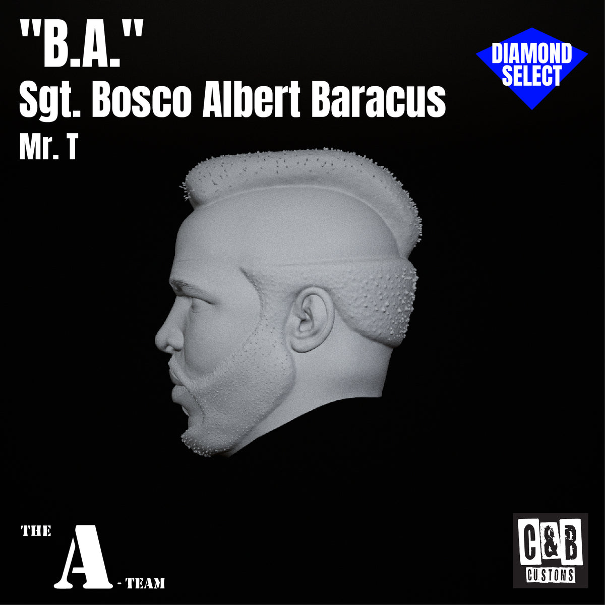 "B.A." 3D Printed Head Diamond Select