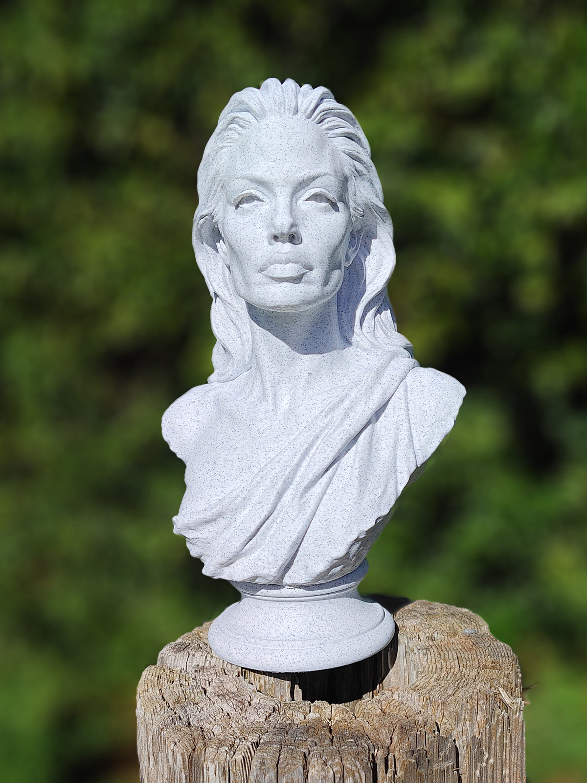 Angelina Jolie Marble Look Bust Sculpture