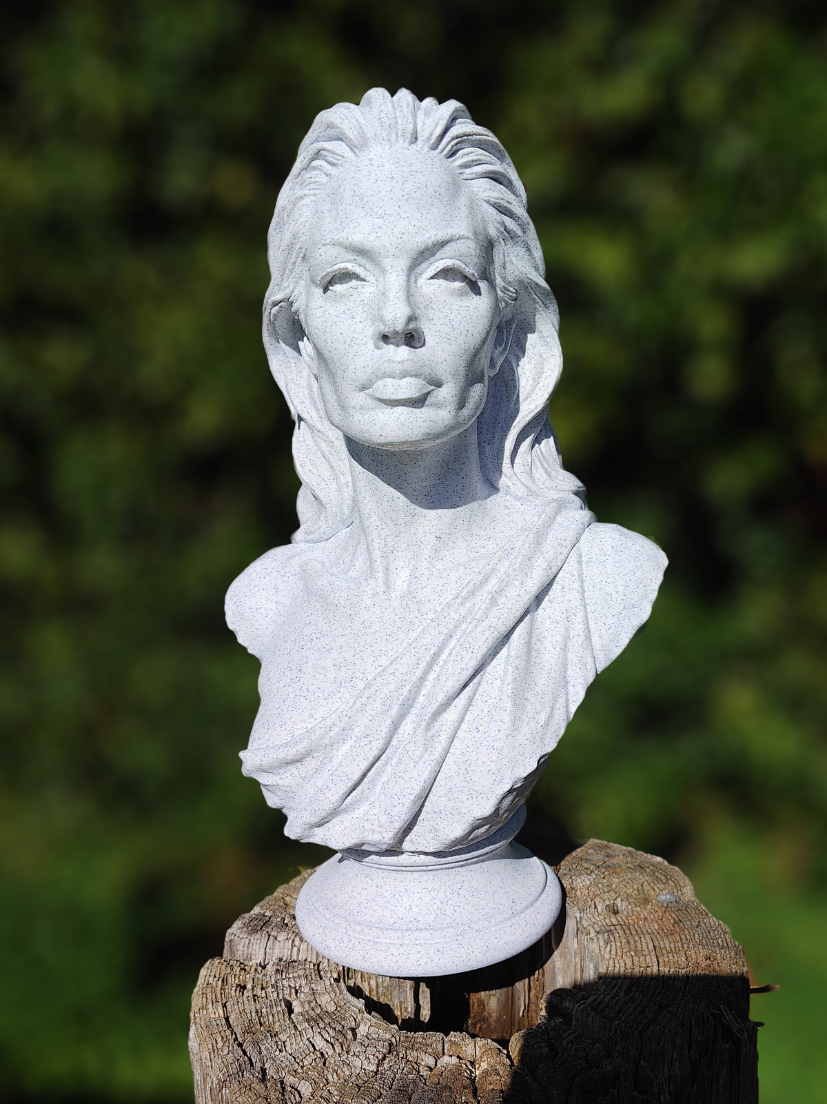 Angelina Jolie Marble Look Bust Sculpture