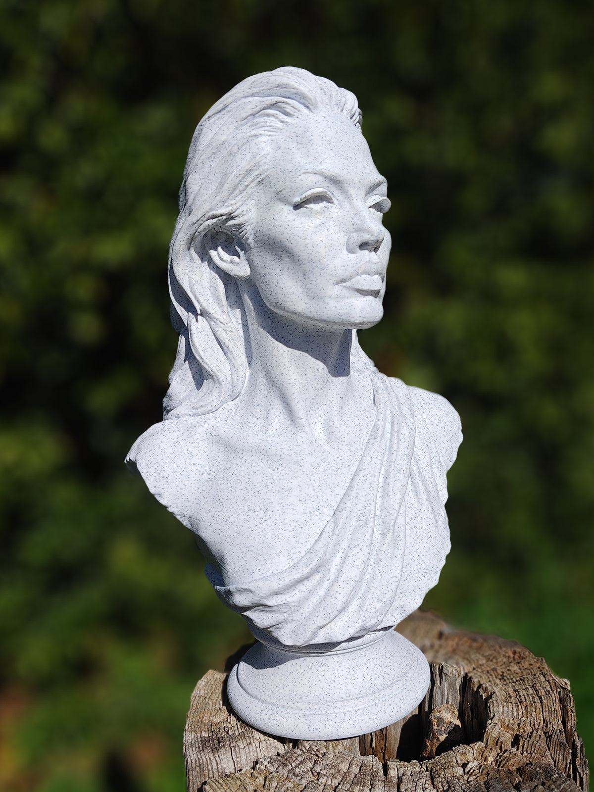 Angelina Jolie Marble Look Bust Sculpture