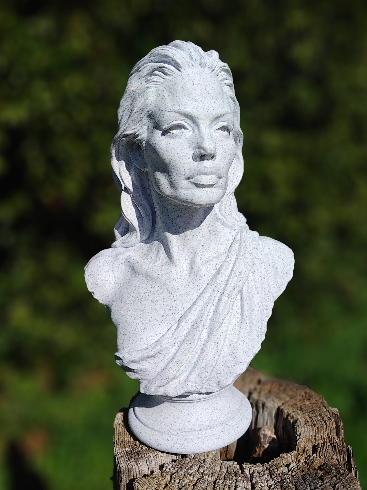 Angelina Jolie Marble Look Bust Sculpture