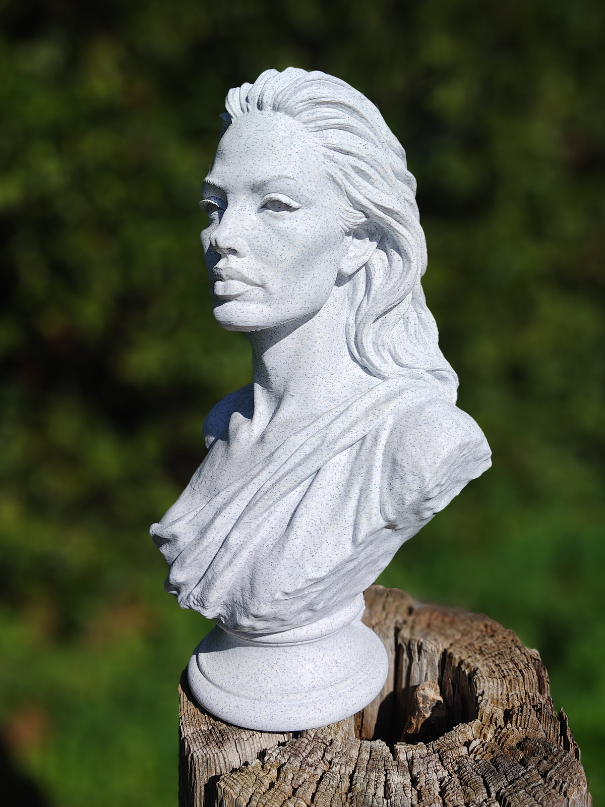 Angelina Jolie Marble Look Bust Sculpture