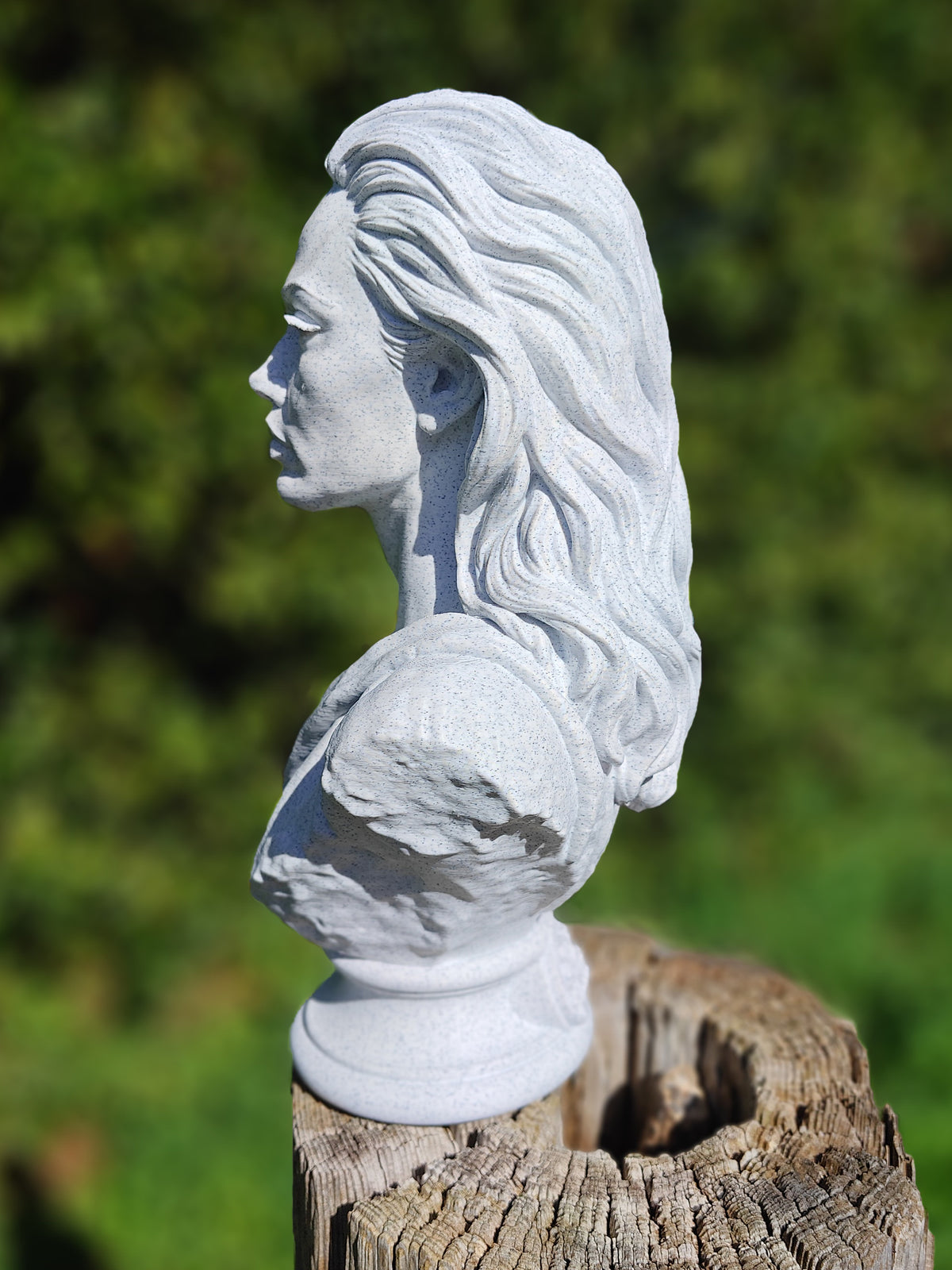 Angelina Jolie Marble Look Bust Sculpture