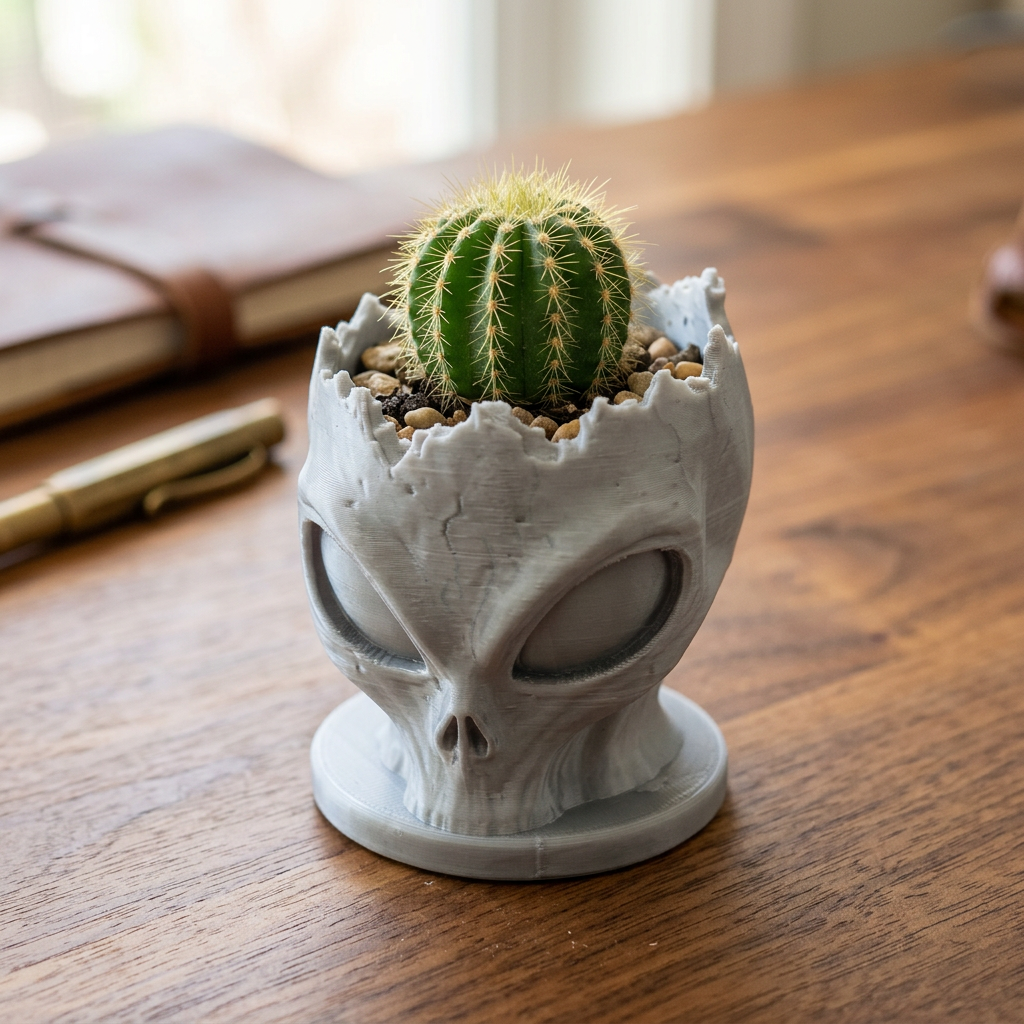 Alien Head Pot