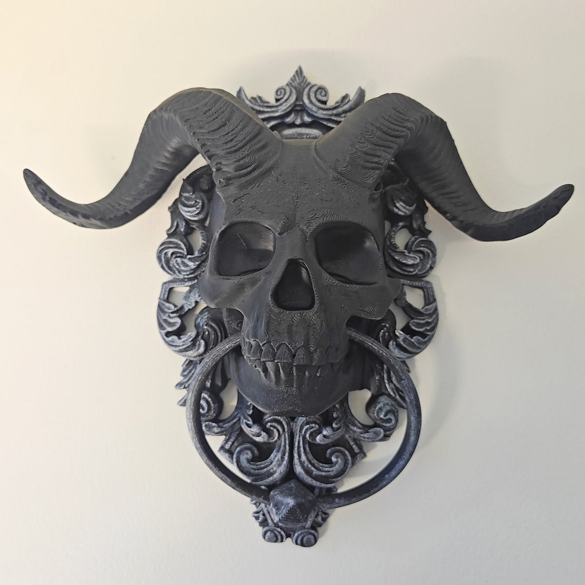 Halloween Skull Door Knocker Decoration