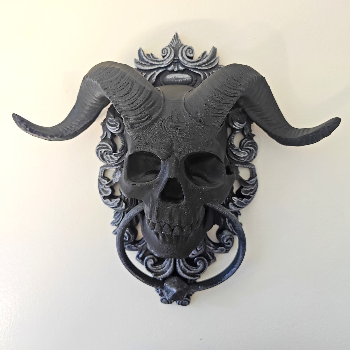 Halloween Skull Door Knocker Decoration