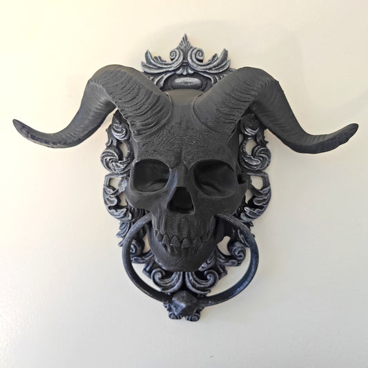 Halloween Skull Door Knocker Decoration