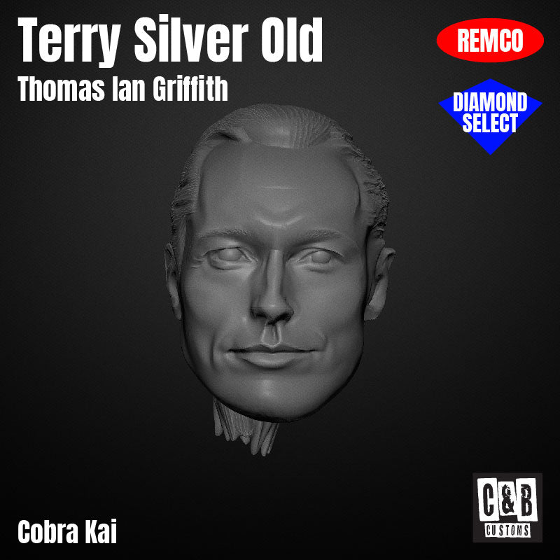 Terry Silver 3D printed head Cobra Kai tv series