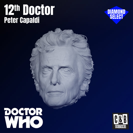 12th Doctor Peter Capaldi 3D Printed Head Diamond Select