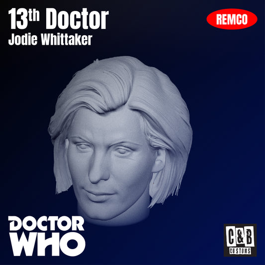 13th Doctor Jodie Whittaker 3D Printed Head Remco