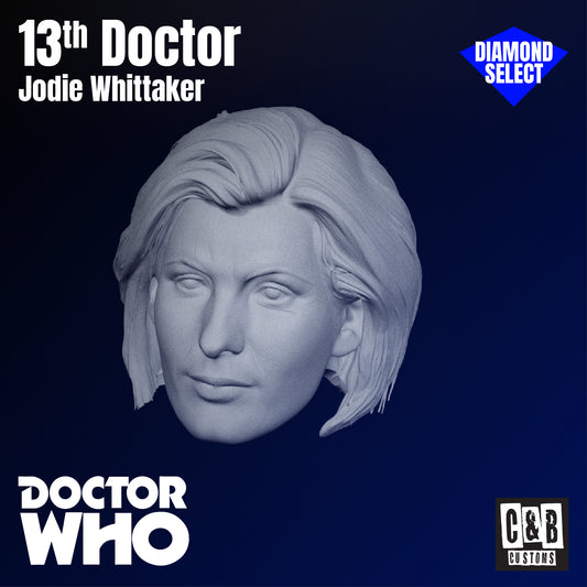 13th Doctor Jodie Whittaker 3D Printed Head Diamond Select