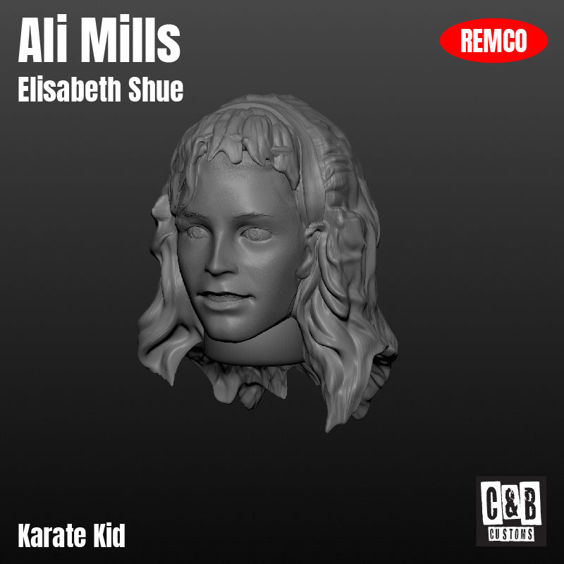 Ali Mills 3D Printed Head Remco