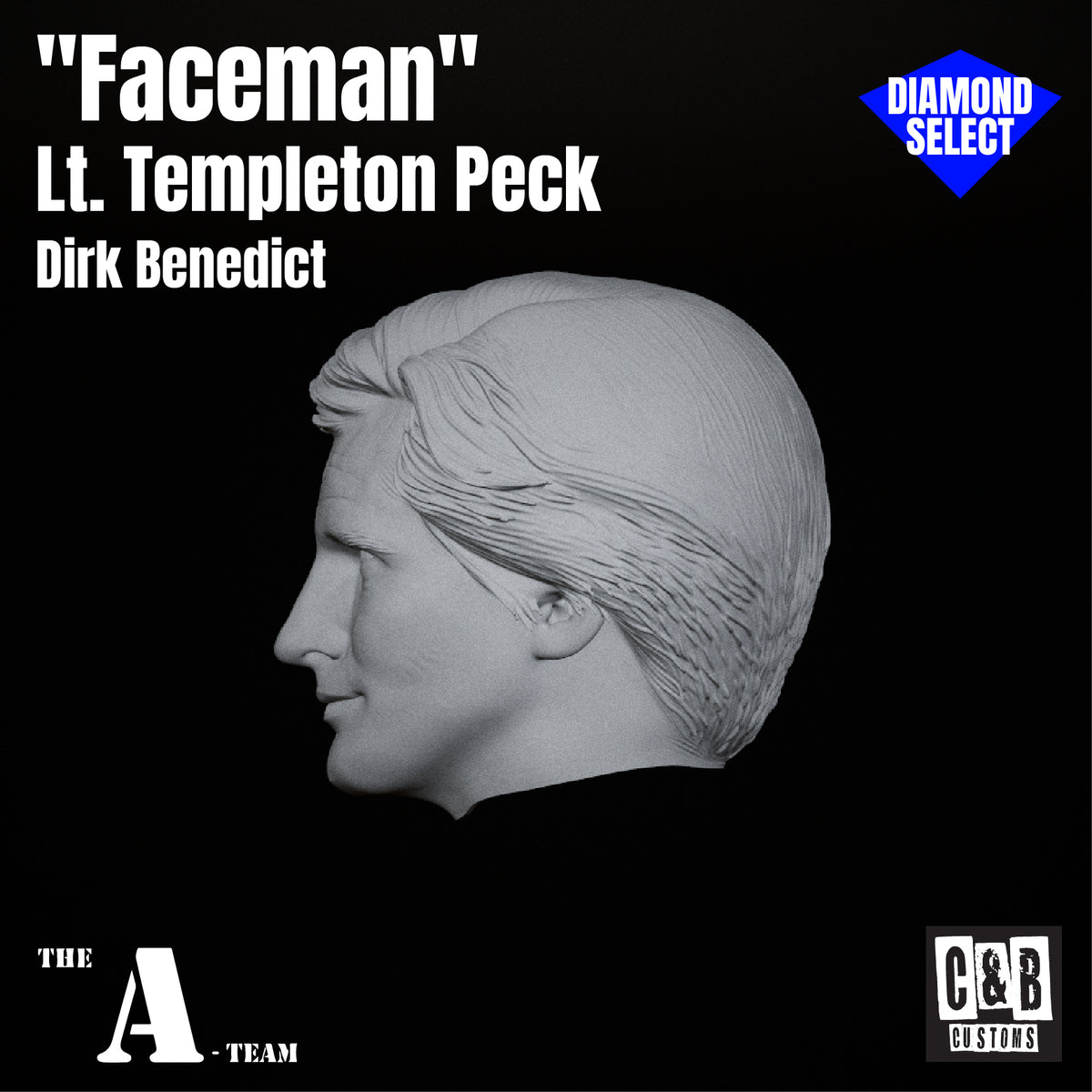 "Faceman" 3D Printed Head Diamond Select