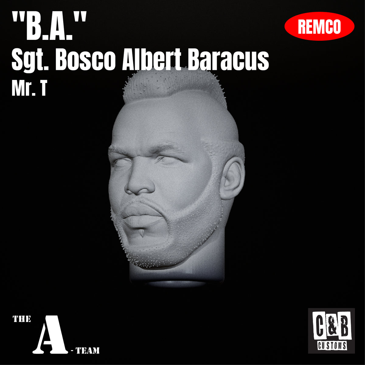 "B.A." 3D Printed Head Remco