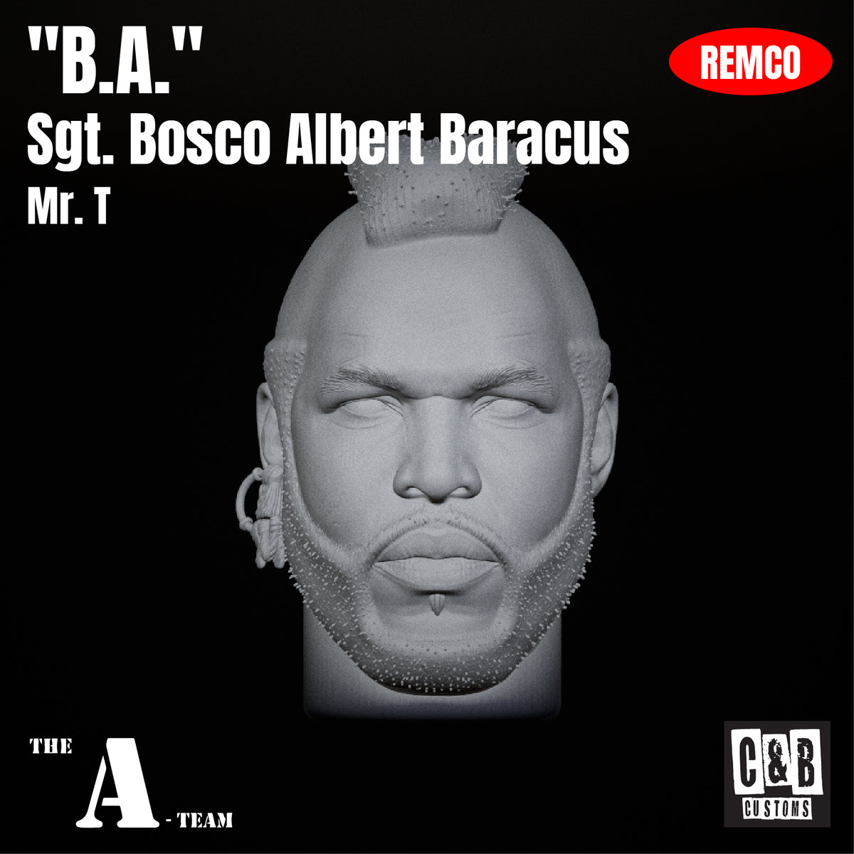 "B.A." 3D Printed Head Remco