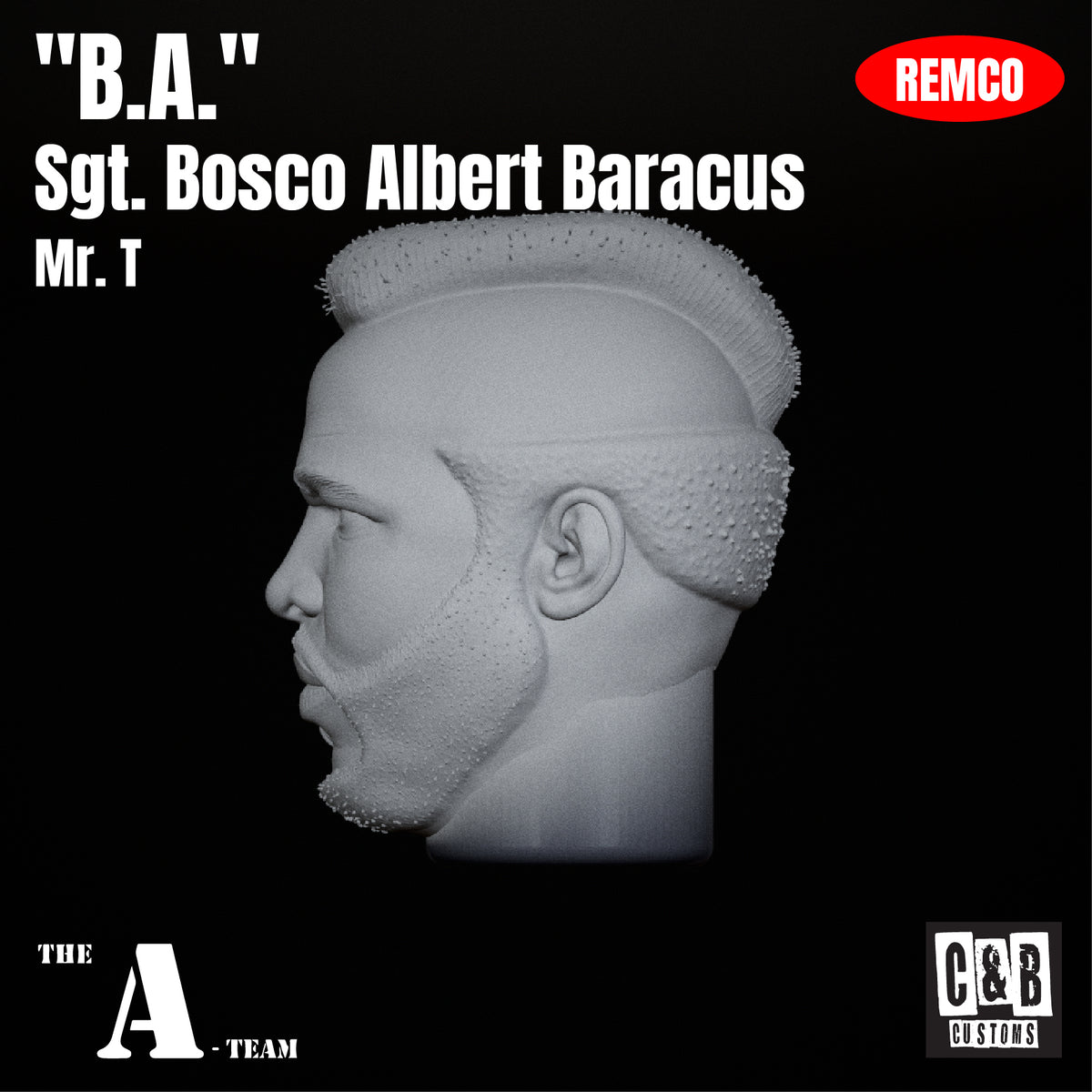 "B.A." 3D Printed Head Remco