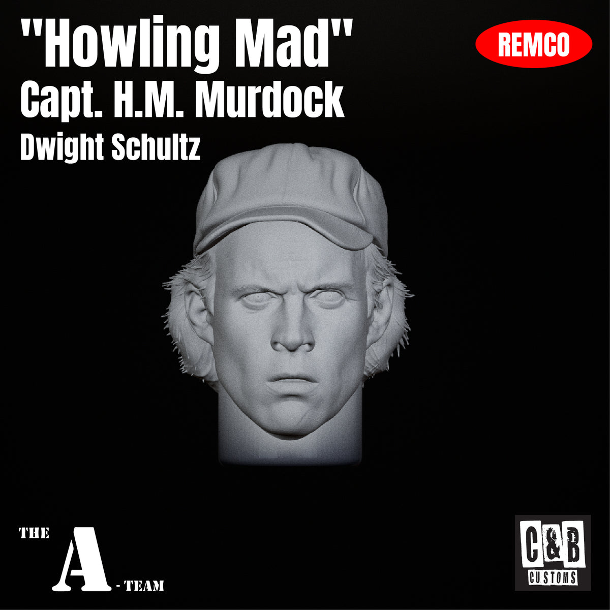 "Howling Mad" 3D Printed Head Remco