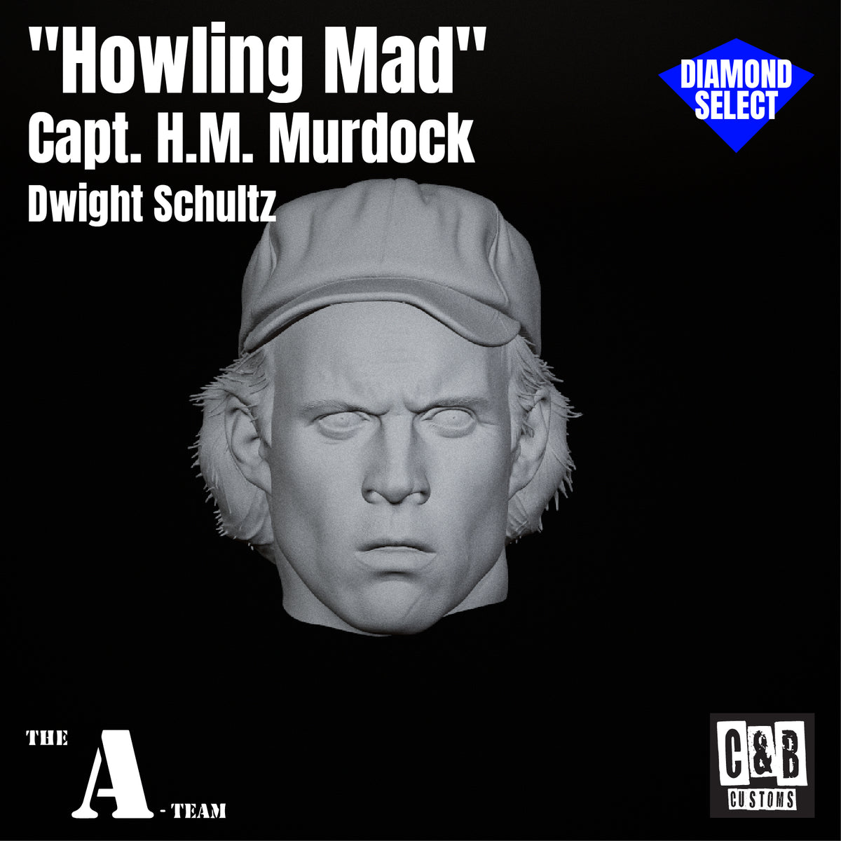 "Howling Mad" 3D Printed Head Diamond Select
